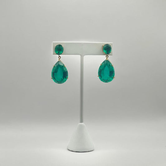 Earrings (small) - Aquamarine stones mounted in silver